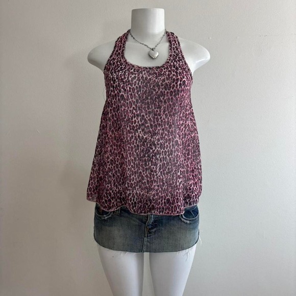 rare y2k pretty little liars aeropostale leopard cami size XS - Picture 5 of 5